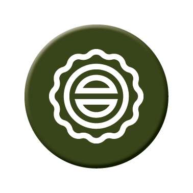 Picto quality vert avec une estampille