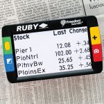 Ruby electronic magnifier for the visually impaired
