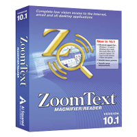 Logiciel d'agrandissement parlant ZoomText Magnifier/Reader pour malvoyant