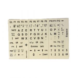 Autocollants clavier contrastés pour les personnes malvoyantes