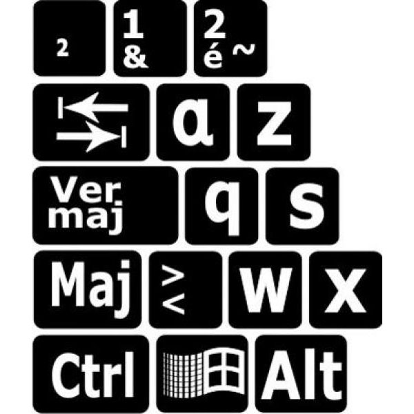 Stickers clavier graphique - Stickers Malin