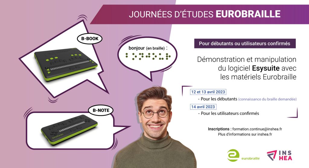 Formation esysuite avec b.book ou b.note à l’INSHEA les 12, 13 et 14 Avril 2023