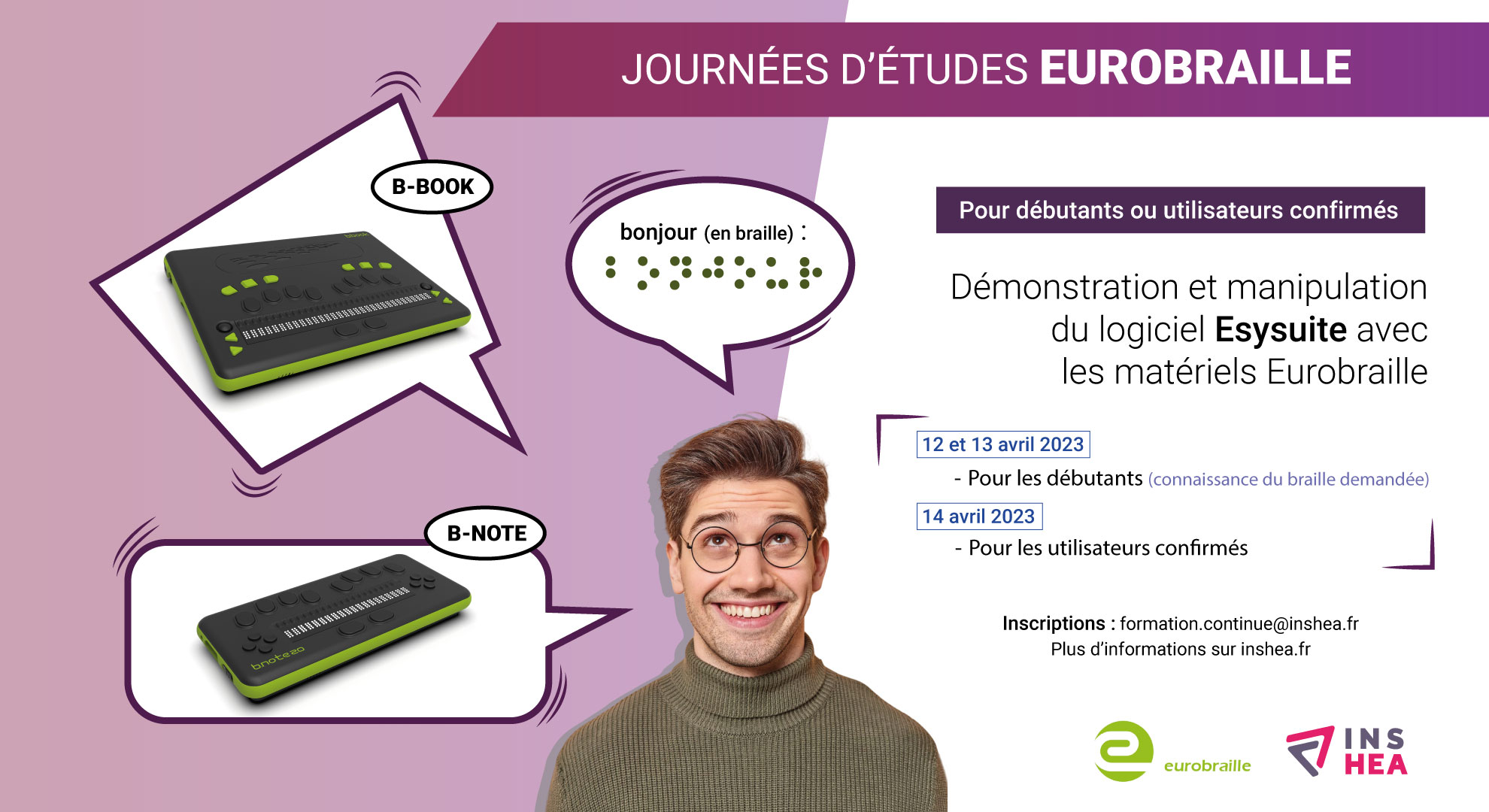 Journées d'études eurobraille avril 2023 INSHEA