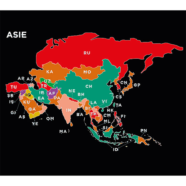 Cartes géographiques contrastées, tactiles et braille — Pour une exploration accessible et autonome de la géographie
