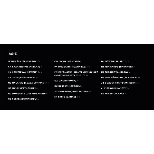 Cartes géographiques contrastées, tactiles et braille — Pour une exploration accessible et autonome de la géographie