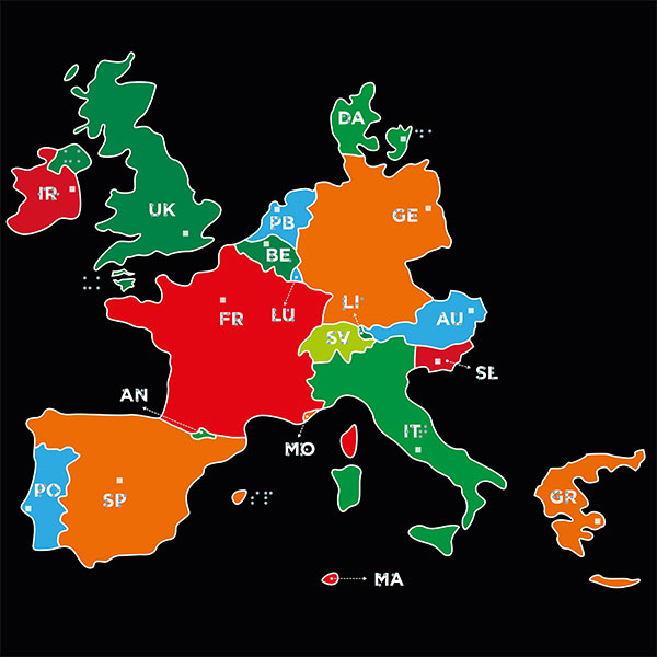 Cartes géographiques contrastées, tactiles et braille — Pour une exploration accessible et autonome de la géographie