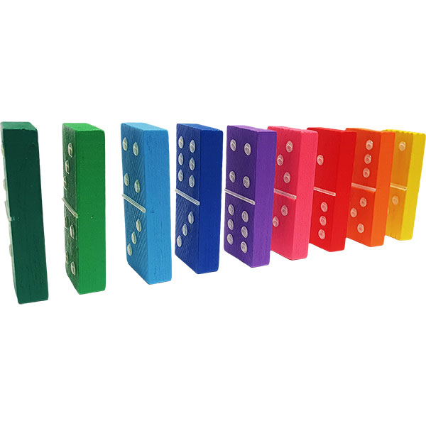 Dominos en relief avec plateau magnétique : jeu accessible