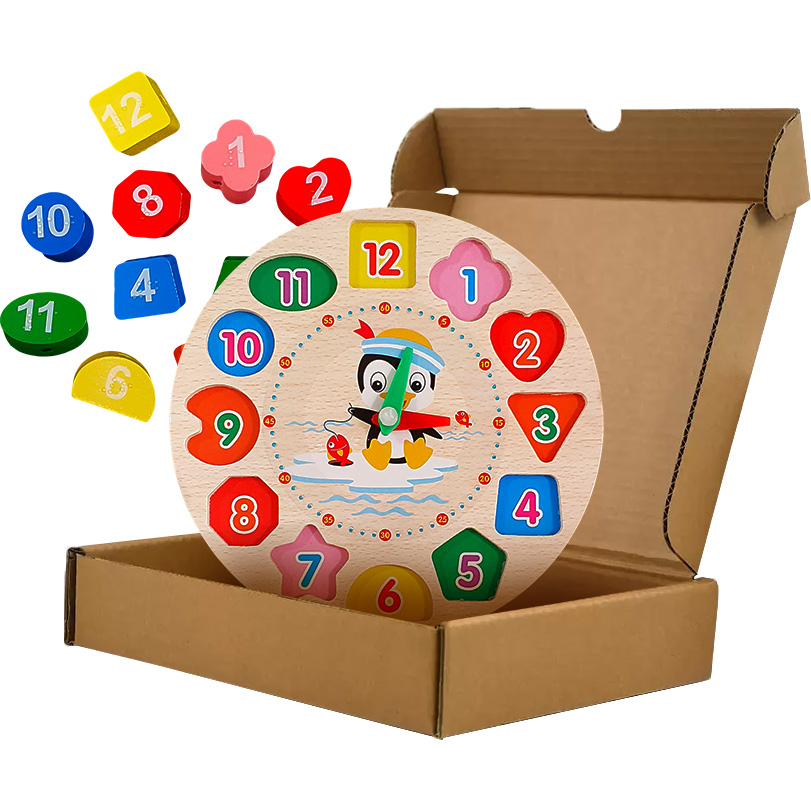 Horloge d’apprentissage puzzle en braille — Apprendre l’heure tactilement et de manière autonome