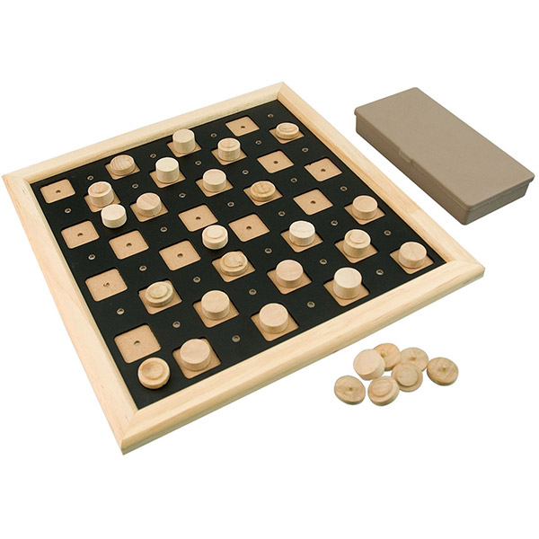 Jeu de dames tactile et relief