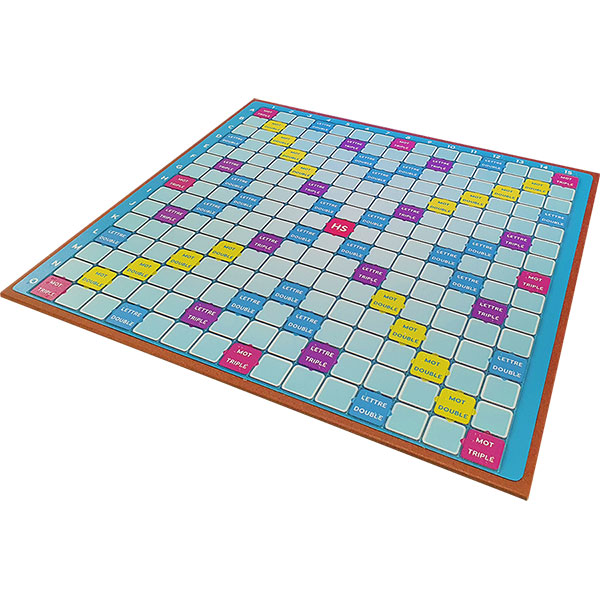 Scrabble en braille avec plateau magnétique accessible