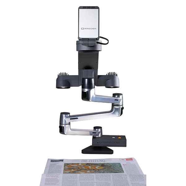 Téléagrandisseur 2K à bras articulé Topolino Flex – Caméra basse vision haute définition