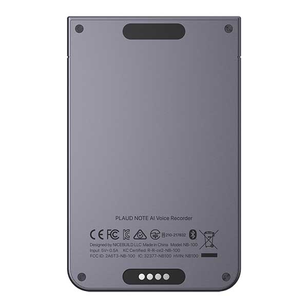 Plaud Note Enregistreur Vocal IA avec Étui Dictaphone — Enregistreur vocal accessible IA