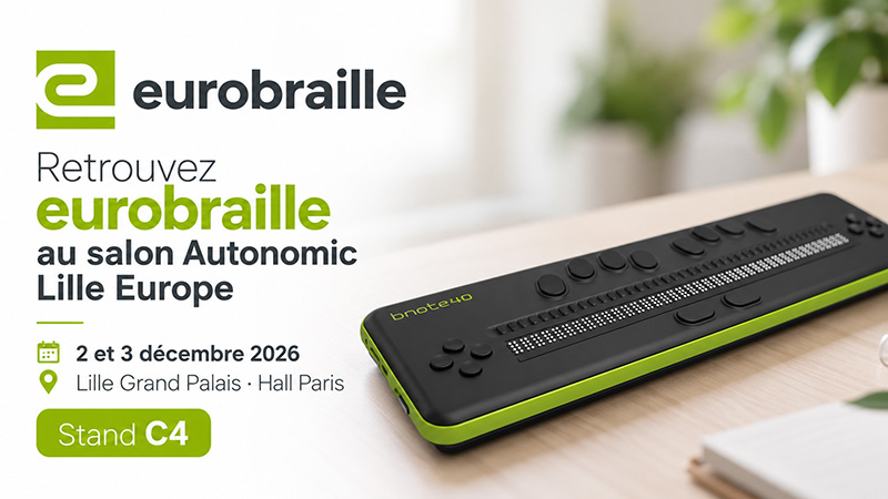 eurobraille au salon Autonomic Lille Europe 2026 - Image générée par IA